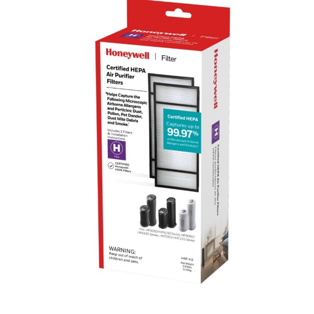 COPY - Honeywell HEPA Air Purifier H Filter for HPA060 & HPA160 Series, HRFH2, …